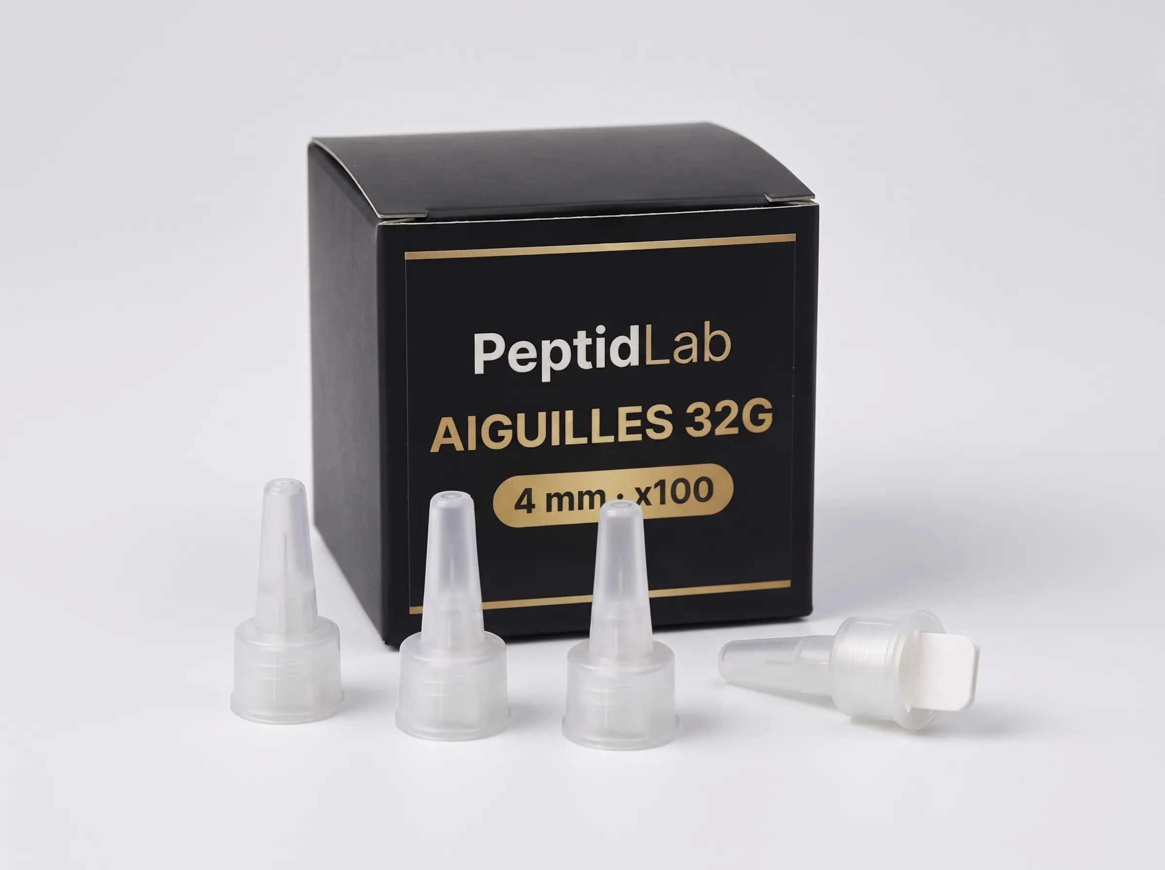 Aiguilles 32G · 4 mm — Boîte de 100